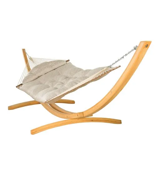 Hatteras Hammock Large Tufted Hammock - Sunbrella Integrated Pewter