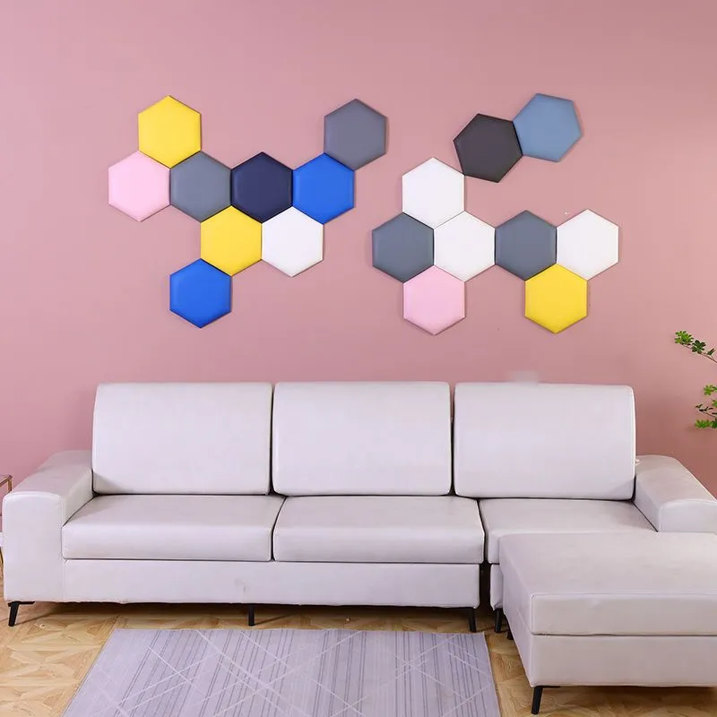 Hexagon Adhesive Bed Headboard