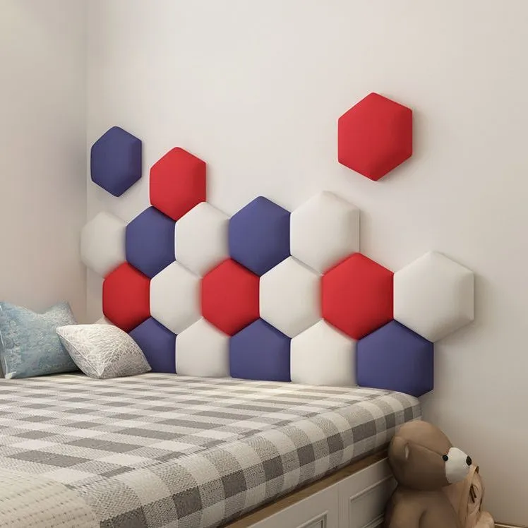 Hexagon Adhesive Bed Headboard