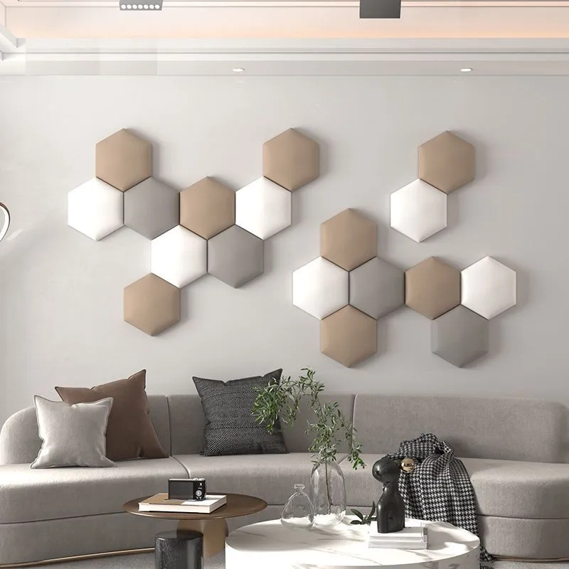 Hexagon Adhesive Bed Headboard