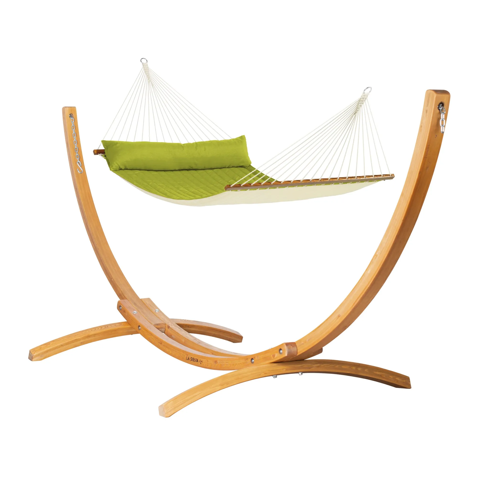 LA SIESTA Alabama Kingsize Hammock with Wooden Stand (W 140 cm)