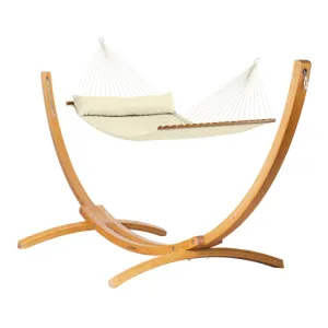 LA SIESTA Alabama Kingsize Hammock with Wooden Stand (W 140 cm)