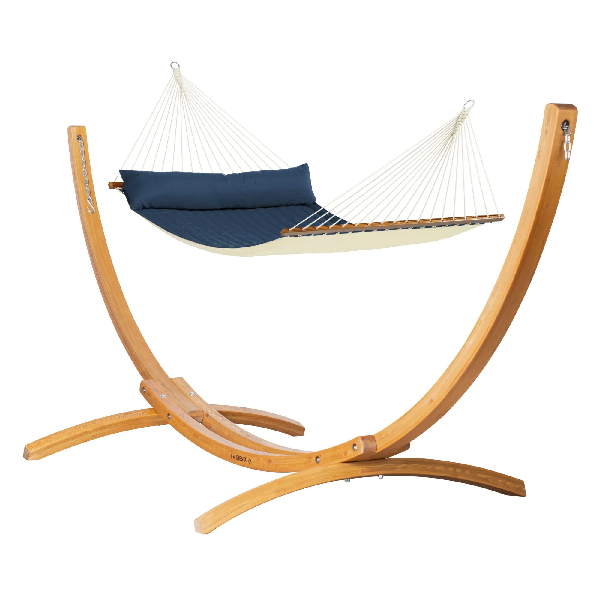 LA SIESTA Alabama Kingsize Hammock with Wooden Stand (W 140 cm)