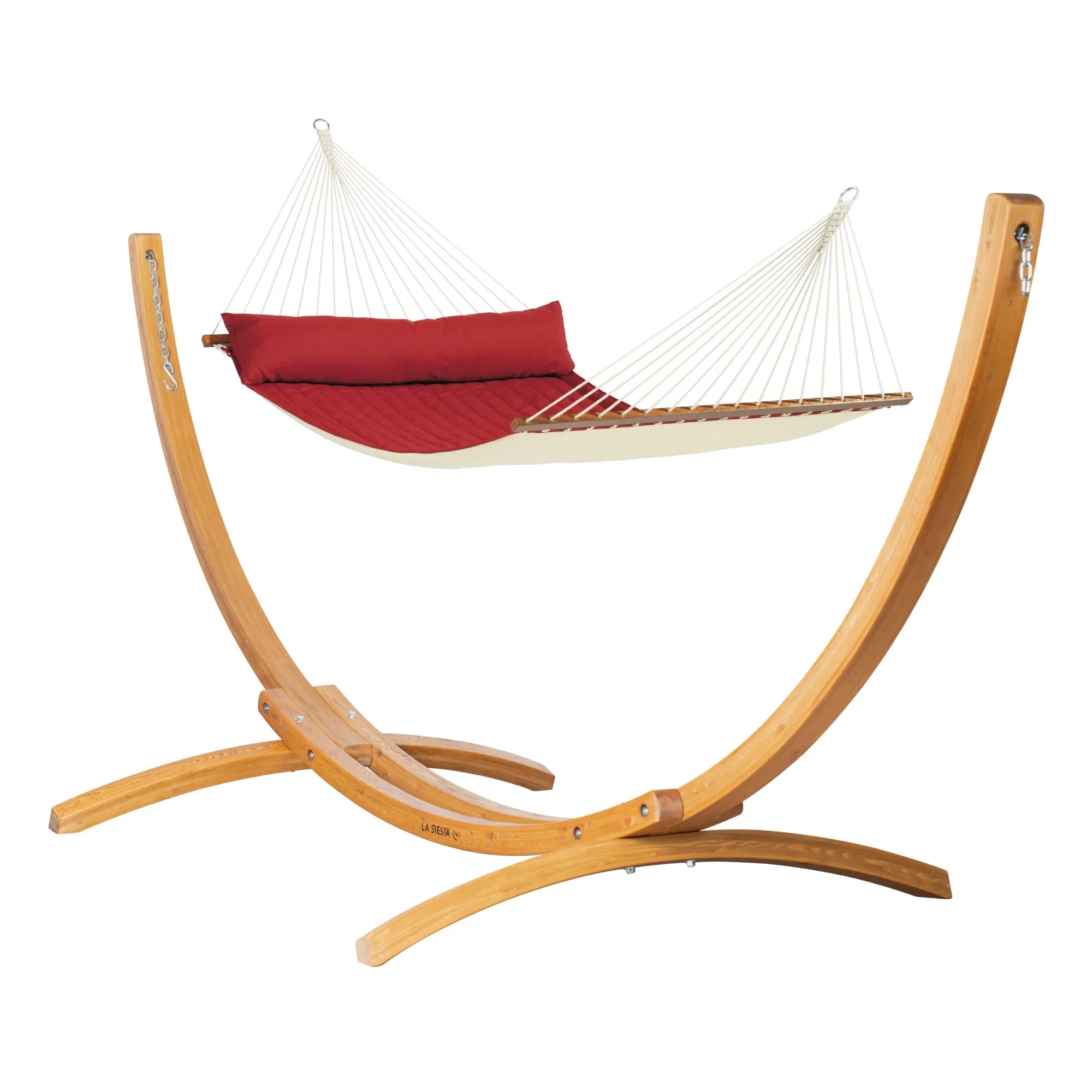 LA SIESTA Alabama Kingsize Hammock with Wooden Stand (W 140 cm)