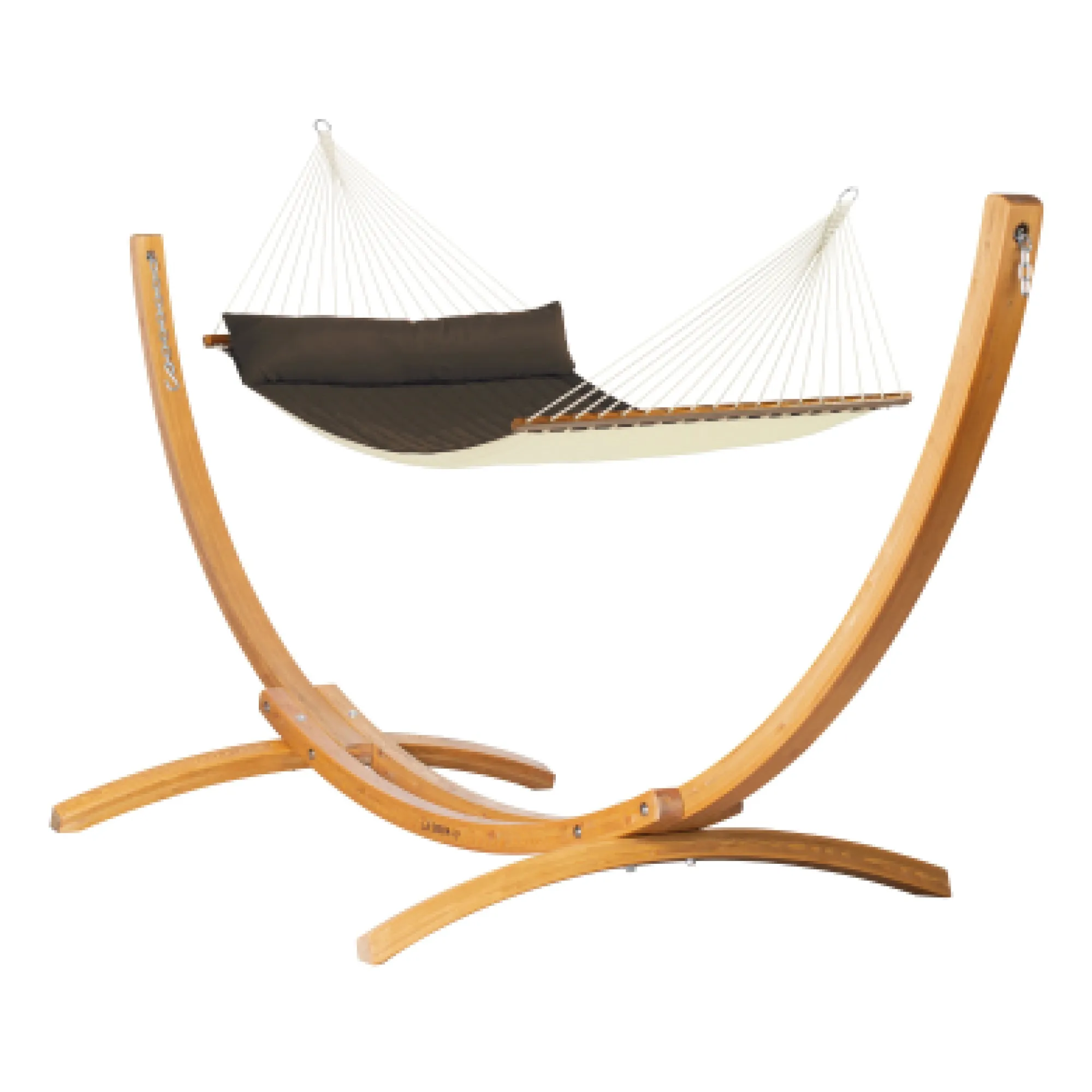 LA SIESTA Alabama Kingsize Hammock with Wooden Stand (W 140 cm)