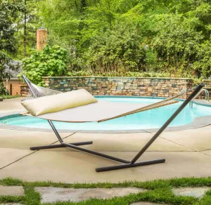 Large Pool Side Hammock - Sunbrella Way White