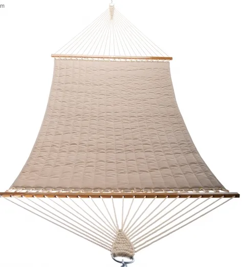 Large Quilted Hammock - Sunbrella Beige