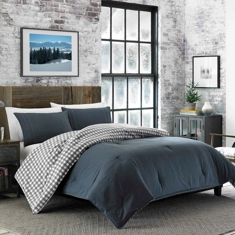 Lemorco Standard Cotton Reversible Comforter Set