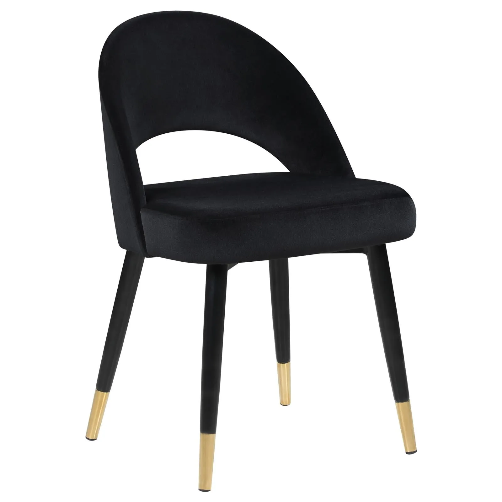 Lindsey Arched Back Upholstered Side Chairs Black (Set of 2)