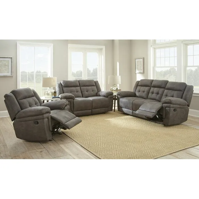 Marlin Fabric Manual Recliner |  1, 2, 3, 3 2 1 Seater Leatherette Manual Recliner