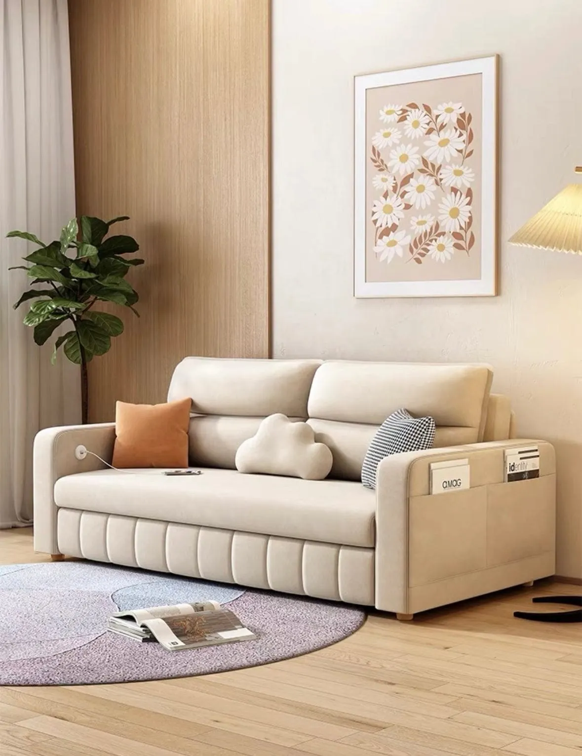 Mervin Scratch Resistant Storage Sofa Bed