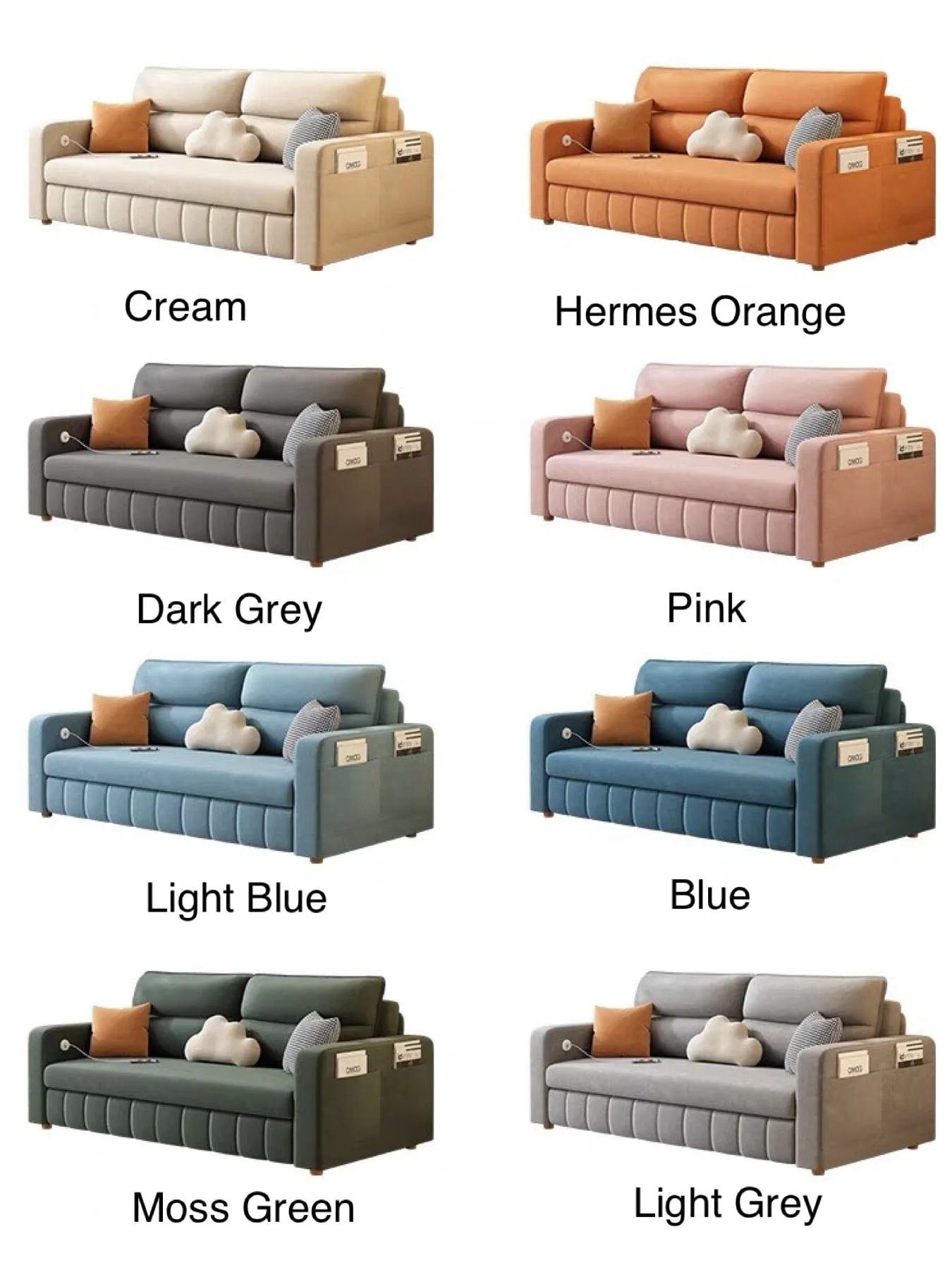 Mervin Scratch Resistant Storage Sofa Bed