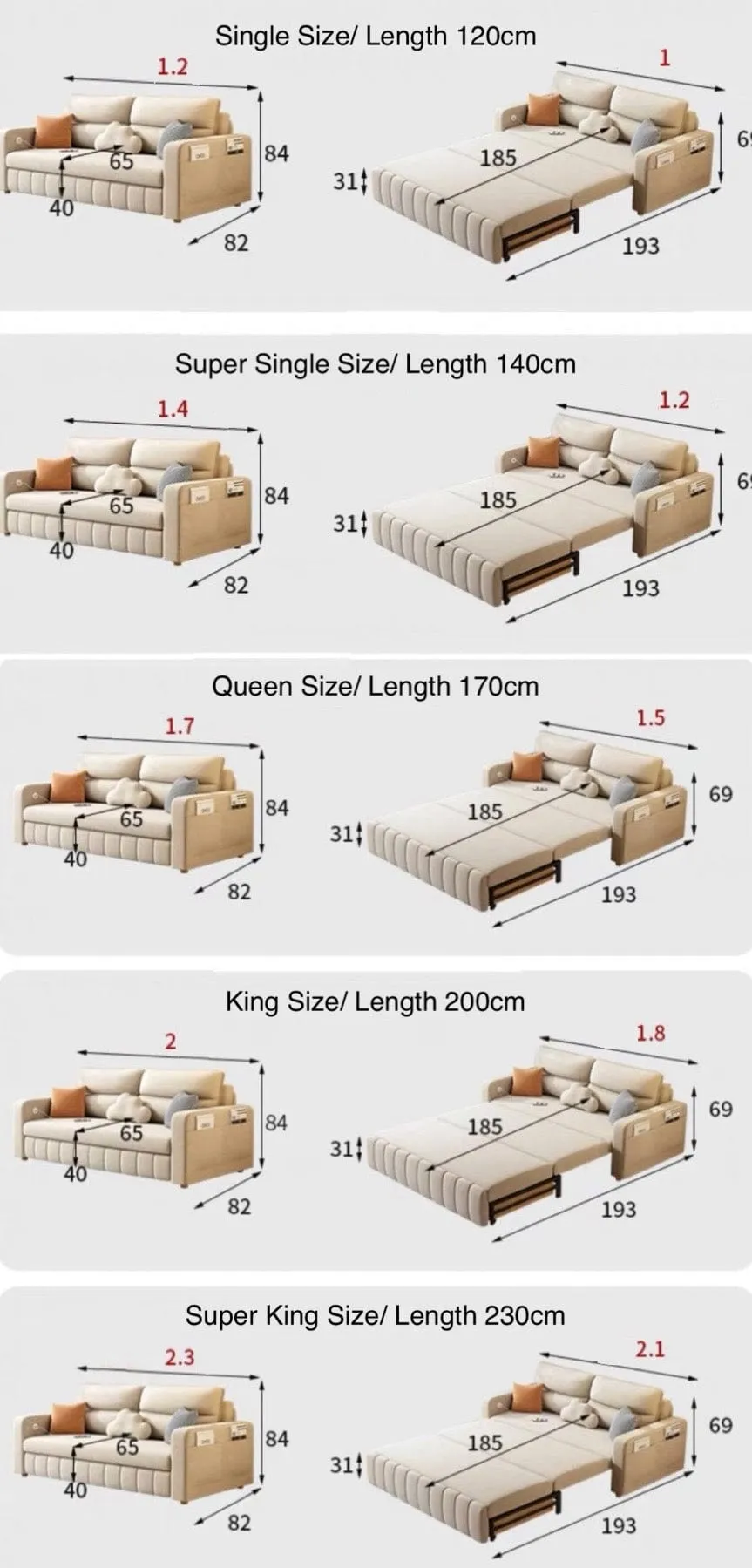 Mervin Scratch Resistant Storage Sofa Bed