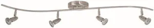 Monument 4-Light Track Fixture Brushed Nickel 31 X 4-1/2 X 6 Inch  Uses (4) 40-Watt Gu10 Base Lamps (Included)