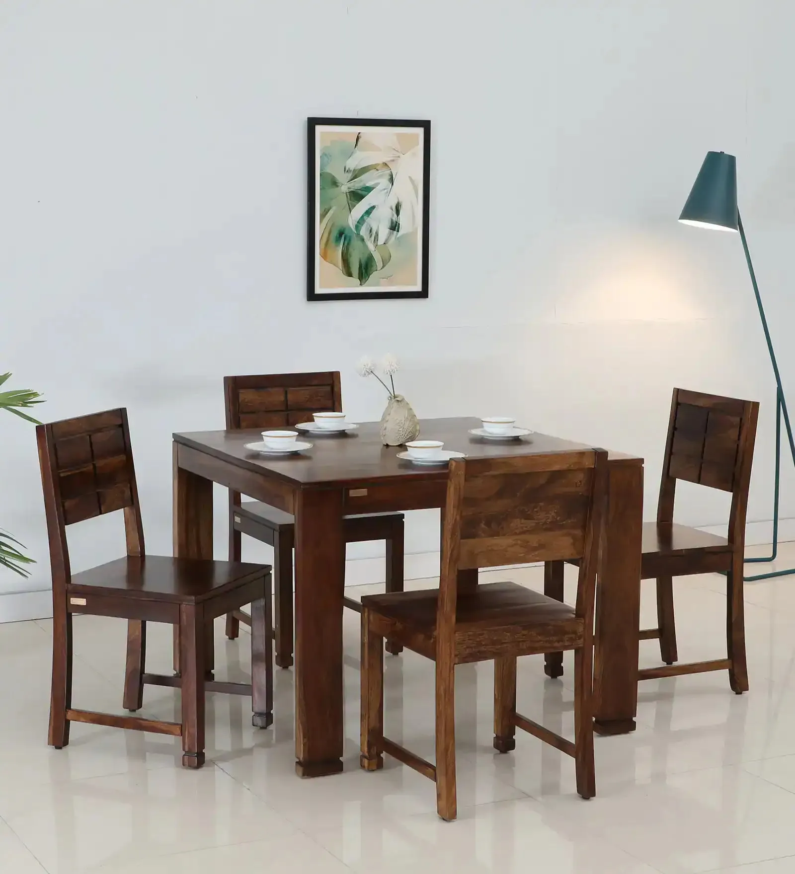 Moscow Luxury Sheesham Wood 4 Seater Dining Table Sets