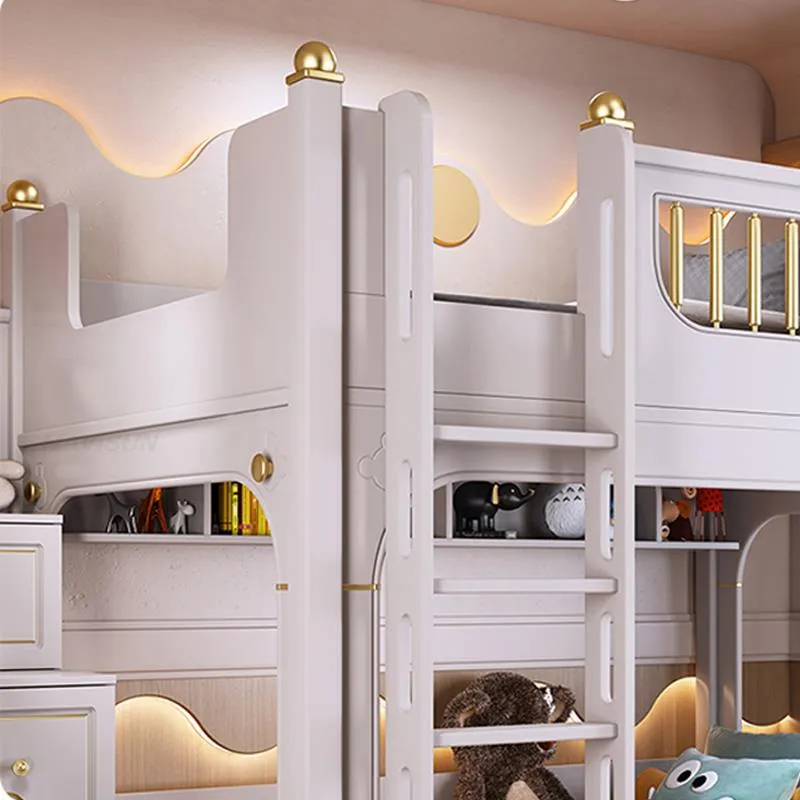 Multifunctional Kid Bunk Bed With Safety Fence