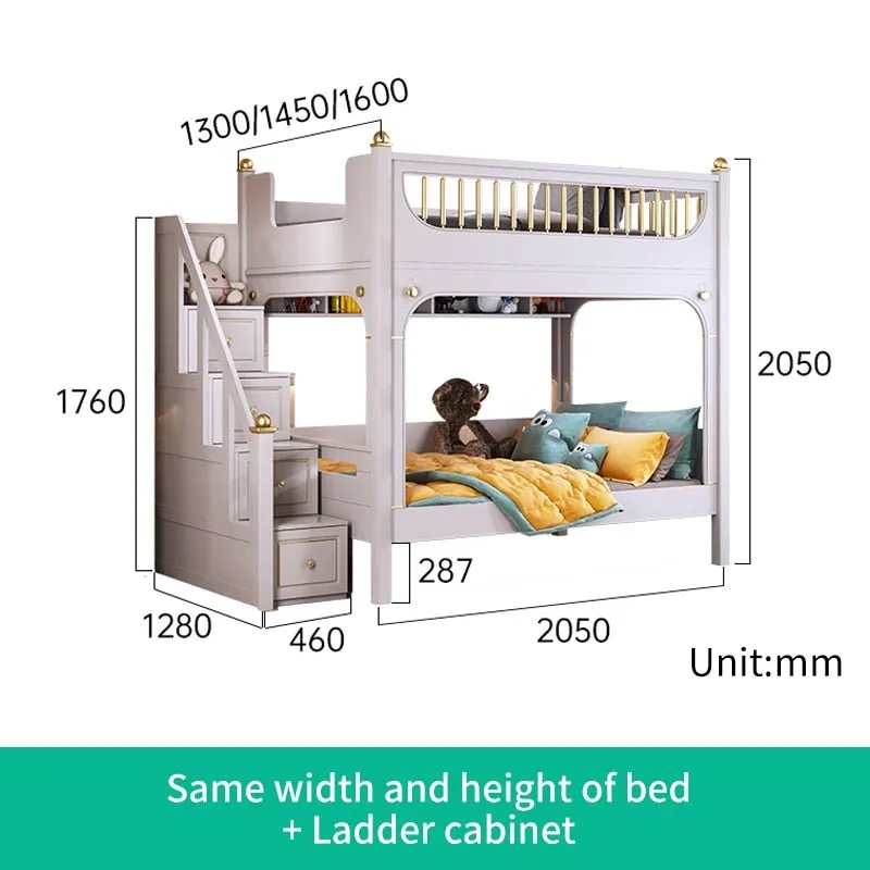 Multifunctional Kid Bunk Bed With Safety Fence