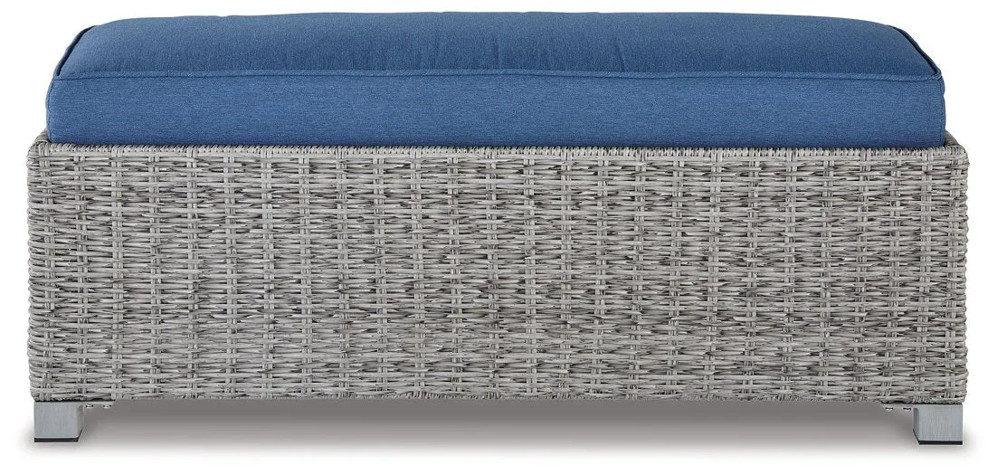 Naples Beach Outdoor Bench with Cushion