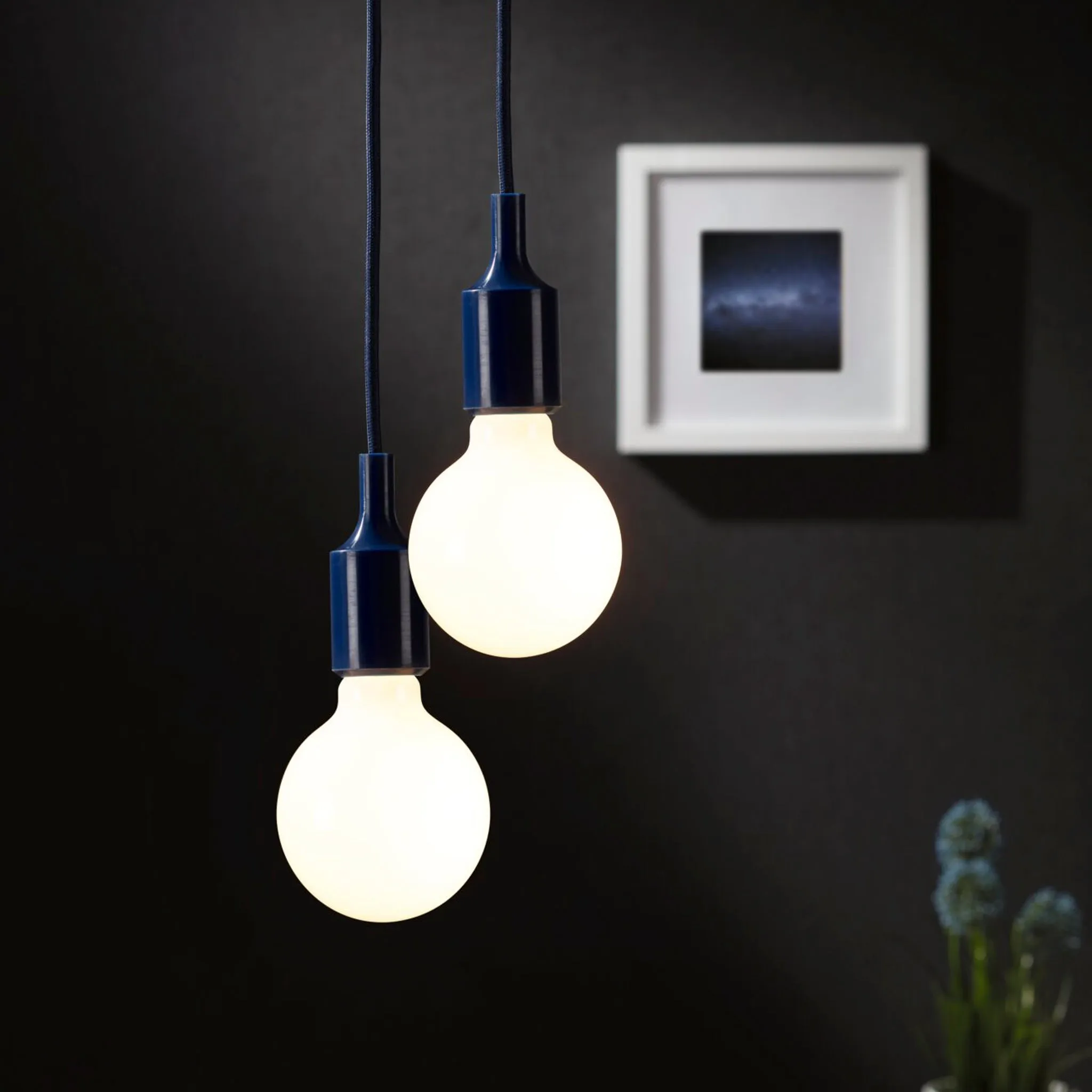 Neordic Ketil 60W Dimmable Pendant Light in Night Blue