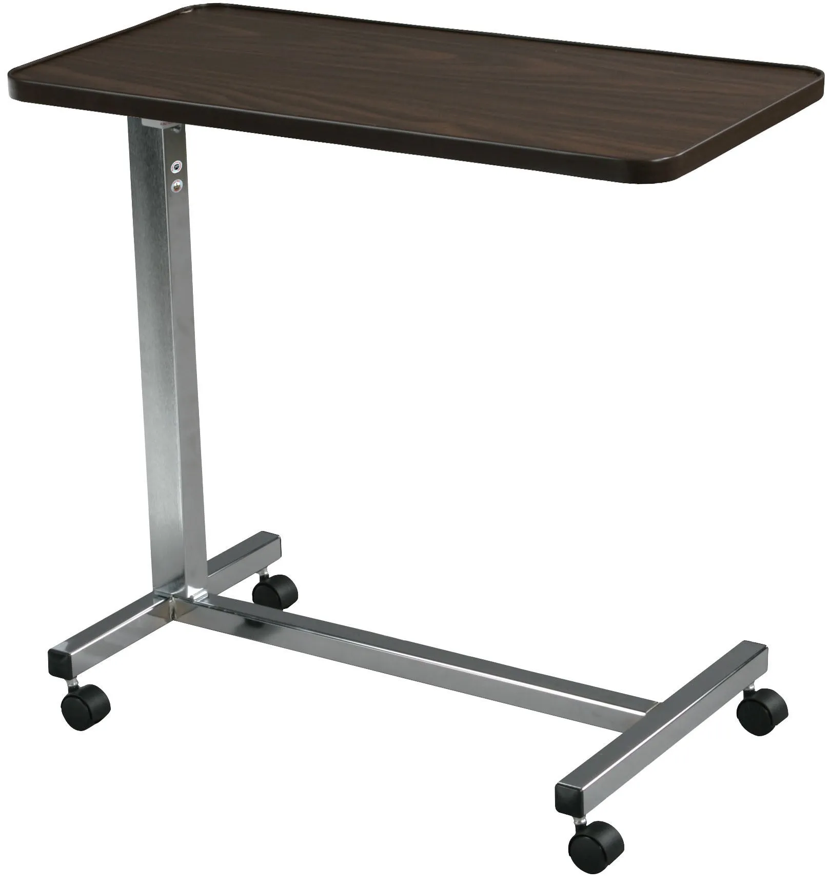 Non Tilt Top Overbed Table, Chrome