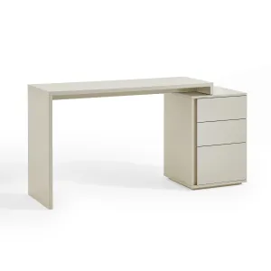 NORA Extendable Office Table with Storage Cabinet