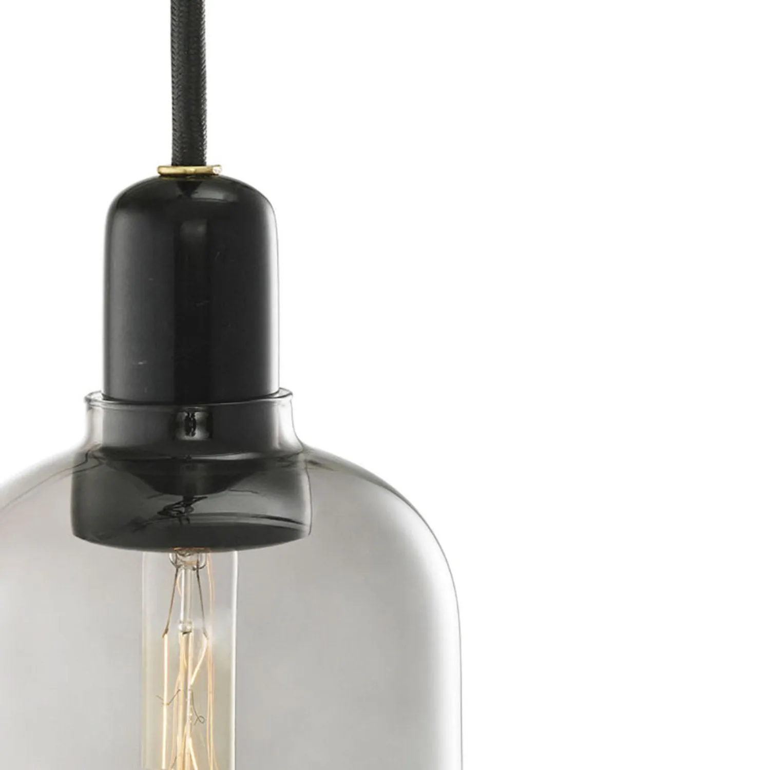 normann copenhagen | amp pendant lamp | smoke   black | large