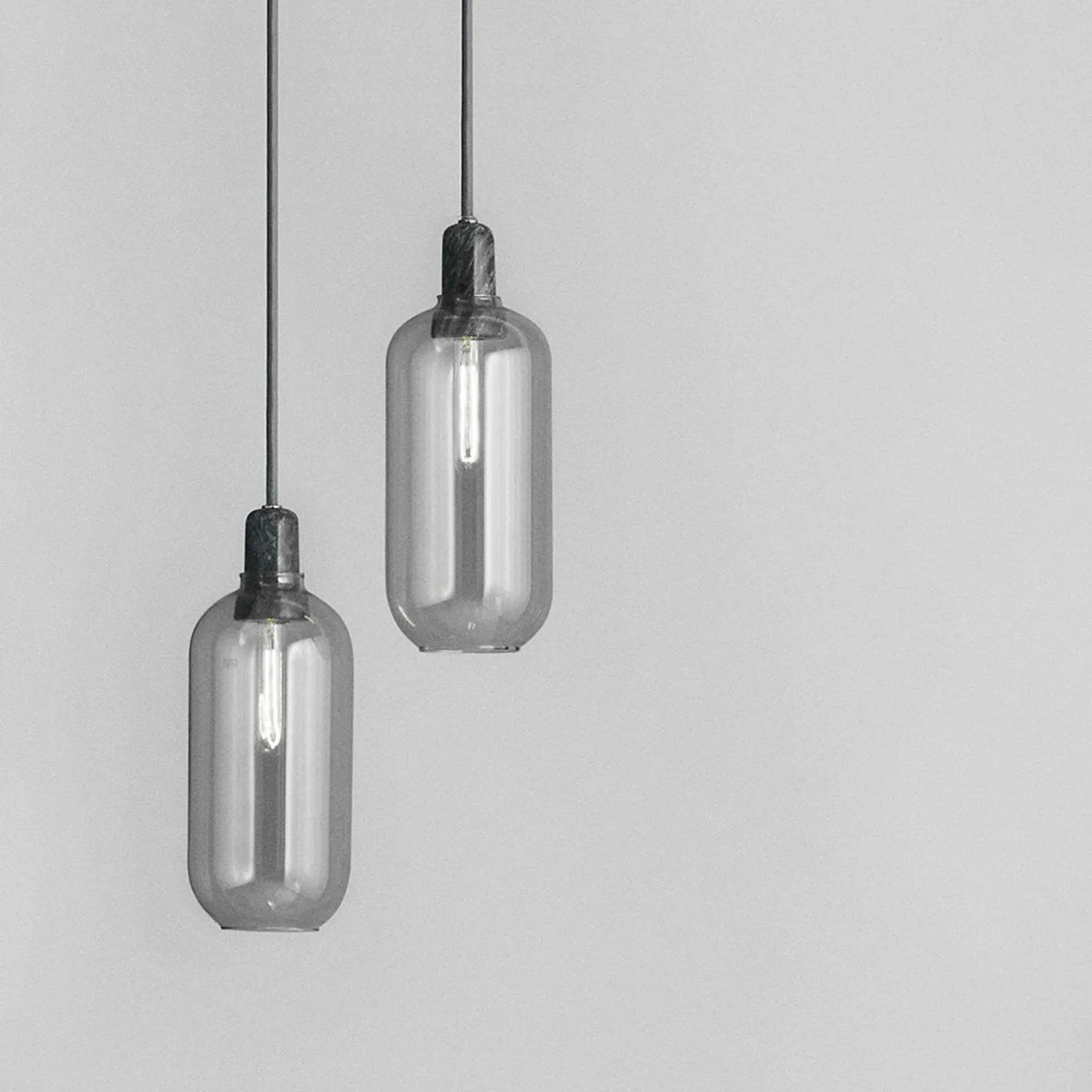 normann copenhagen | amp pendant lamp | smoke   black | large