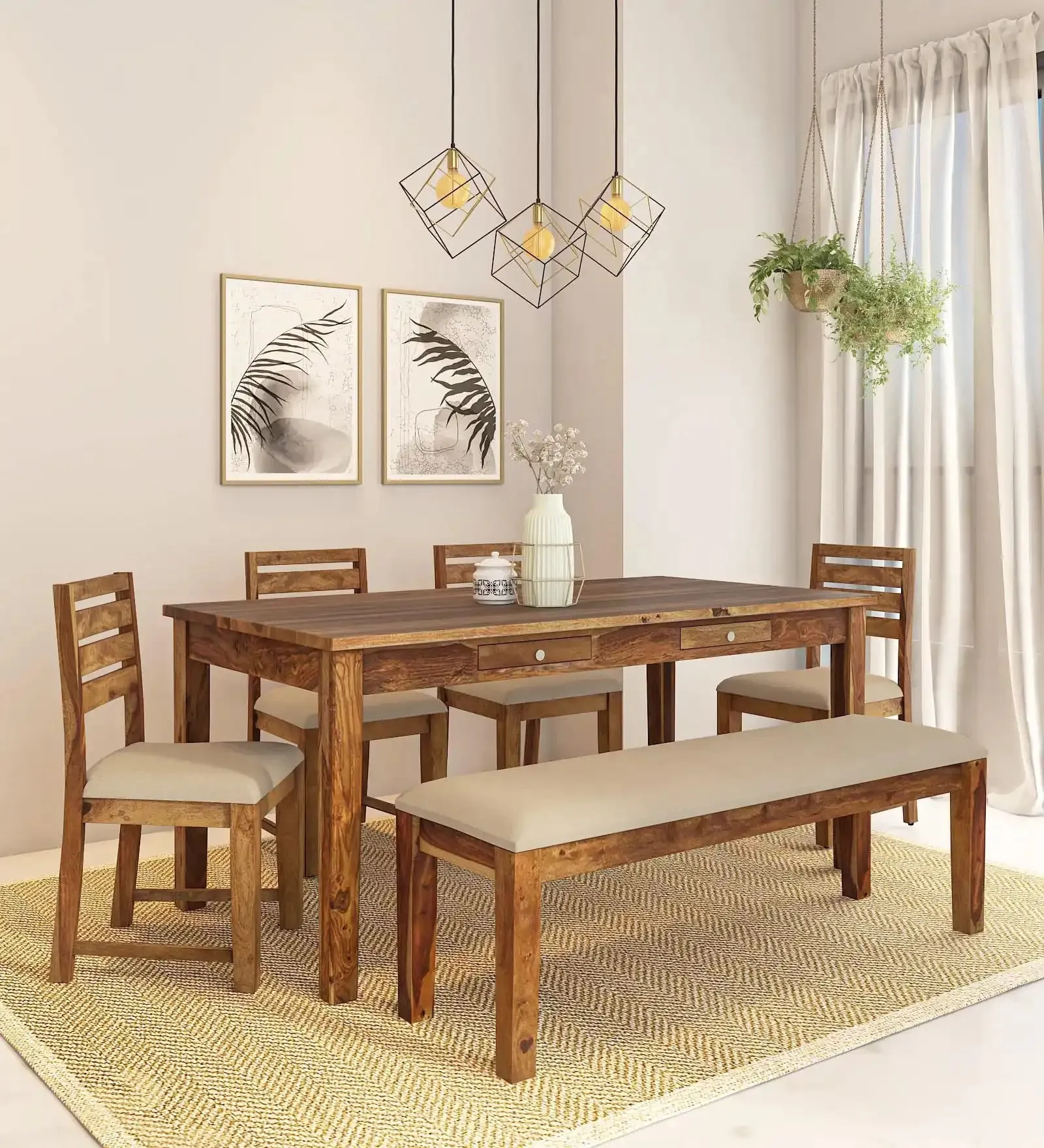 Oslo Natural Wood Seater Dining Sets