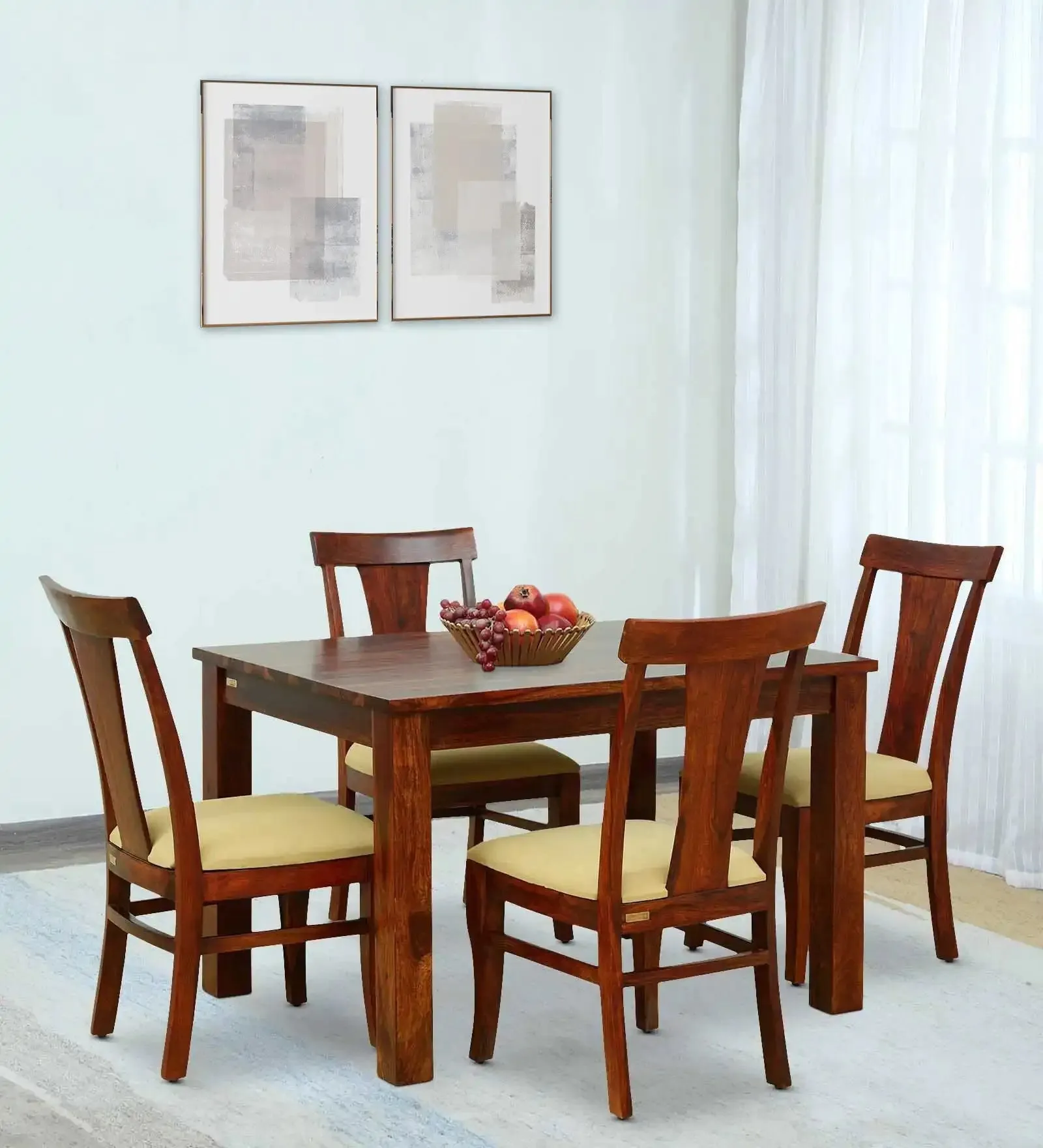 Oslo Traditional Sheesham Wood 4 Seater Dining Sets