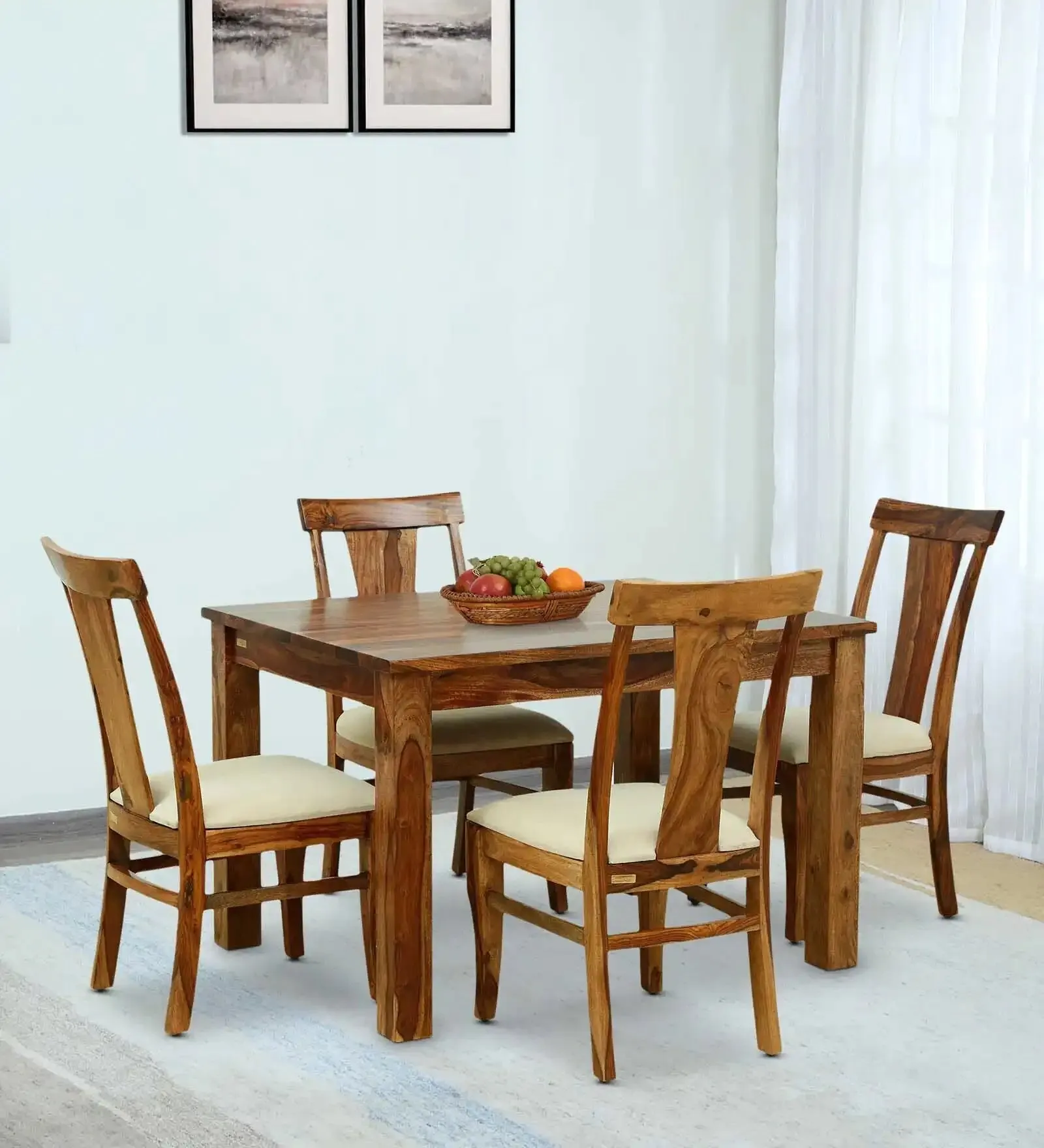 Oslo Traditional Sheesham Wood 4 Seater Dining Sets