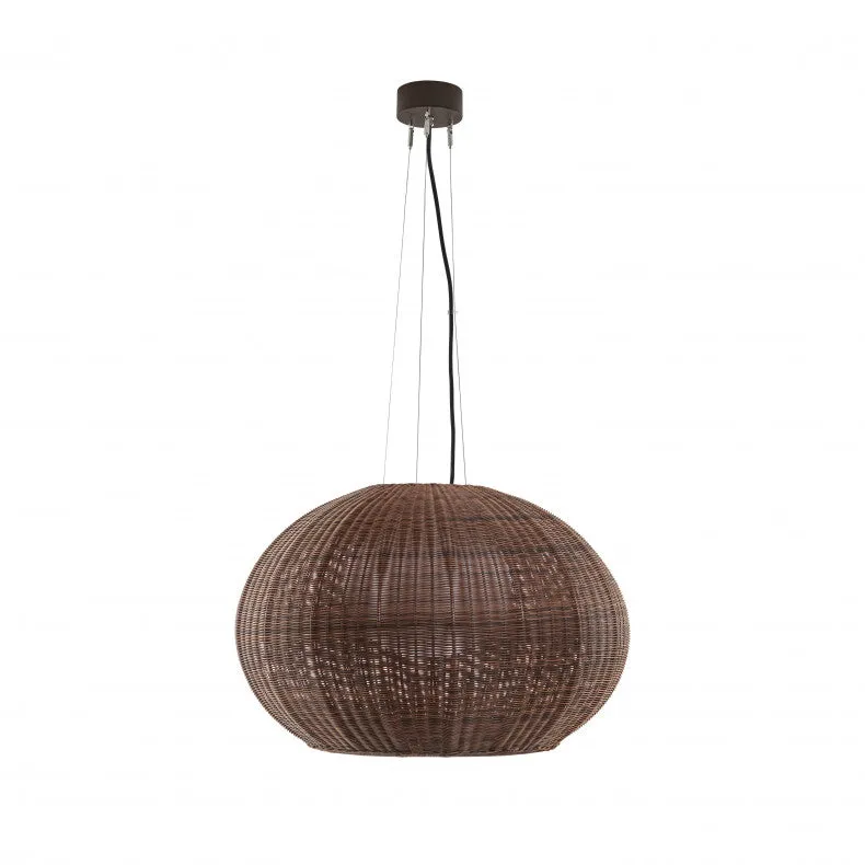 Outlet Garota S Outdoor Pendant - S 02, Brown Shade with Graphite Brown