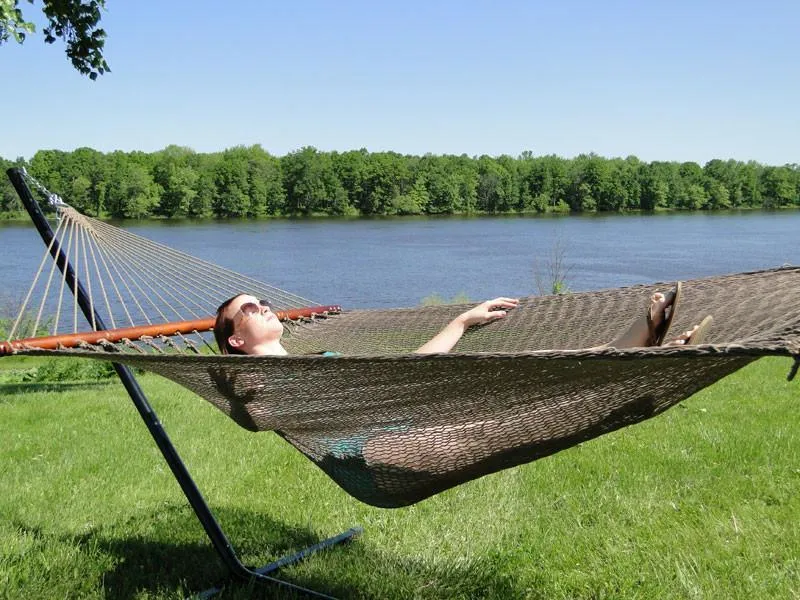 Polyester Rope Hammock - Soft-Woven Deluxe