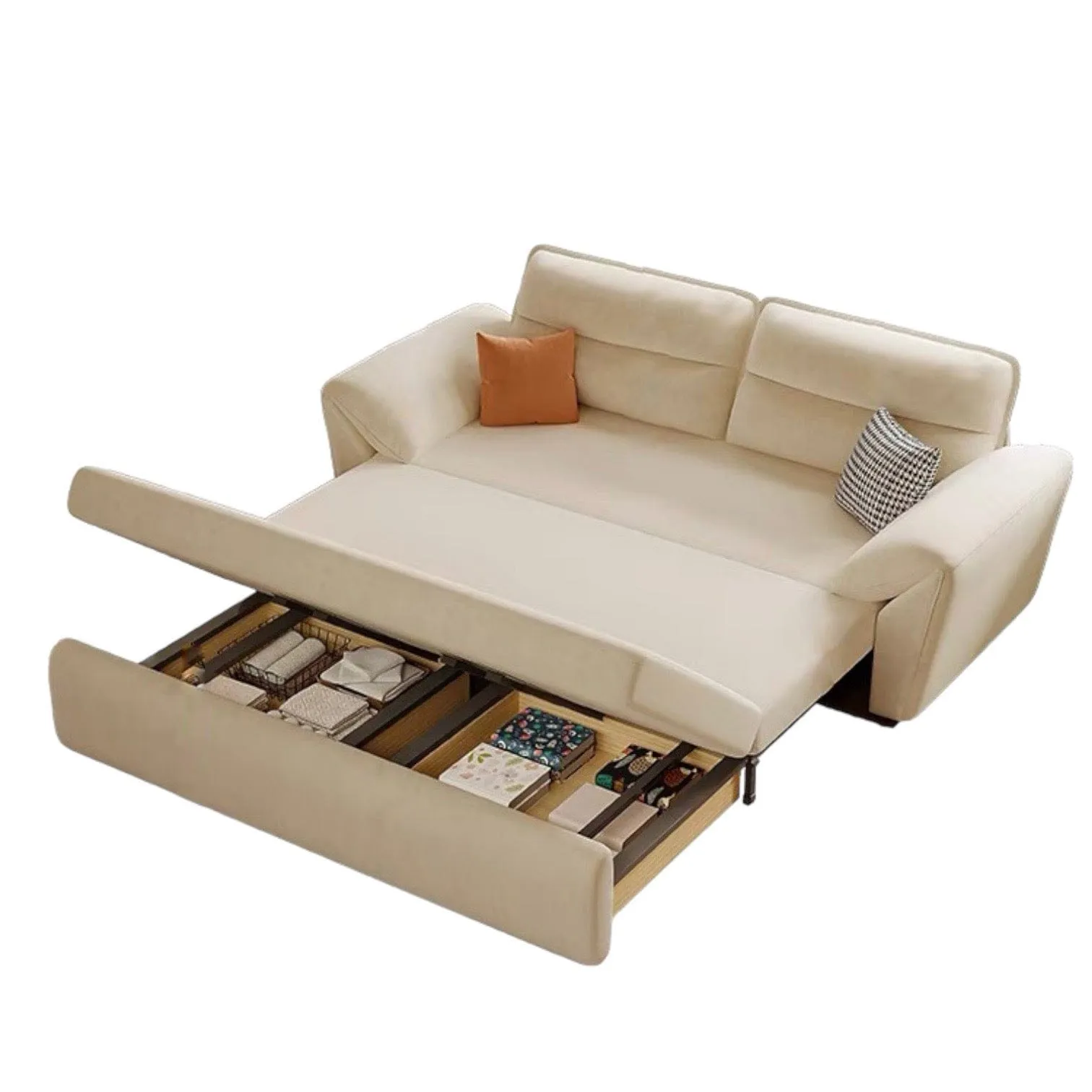 Riken Scratch Resistant Storage Sofa Bed