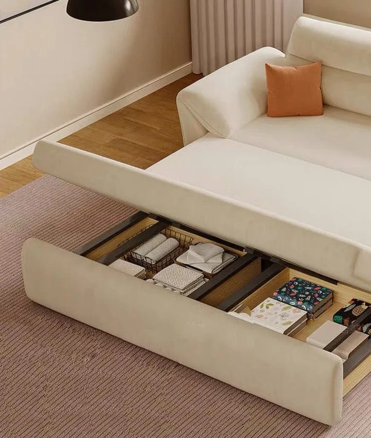 Riken Scratch Resistant Storage Sofa Bed