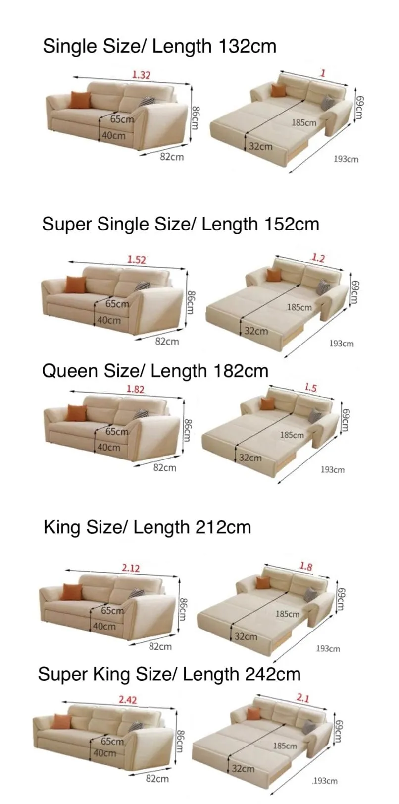 Riken Scratch Resistant Storage Sofa Bed