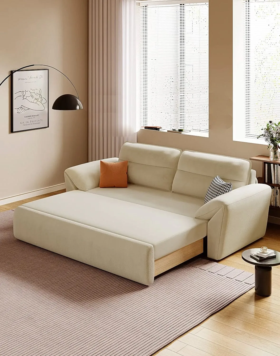 Riken Scratch Resistant Storage Sofa Bed