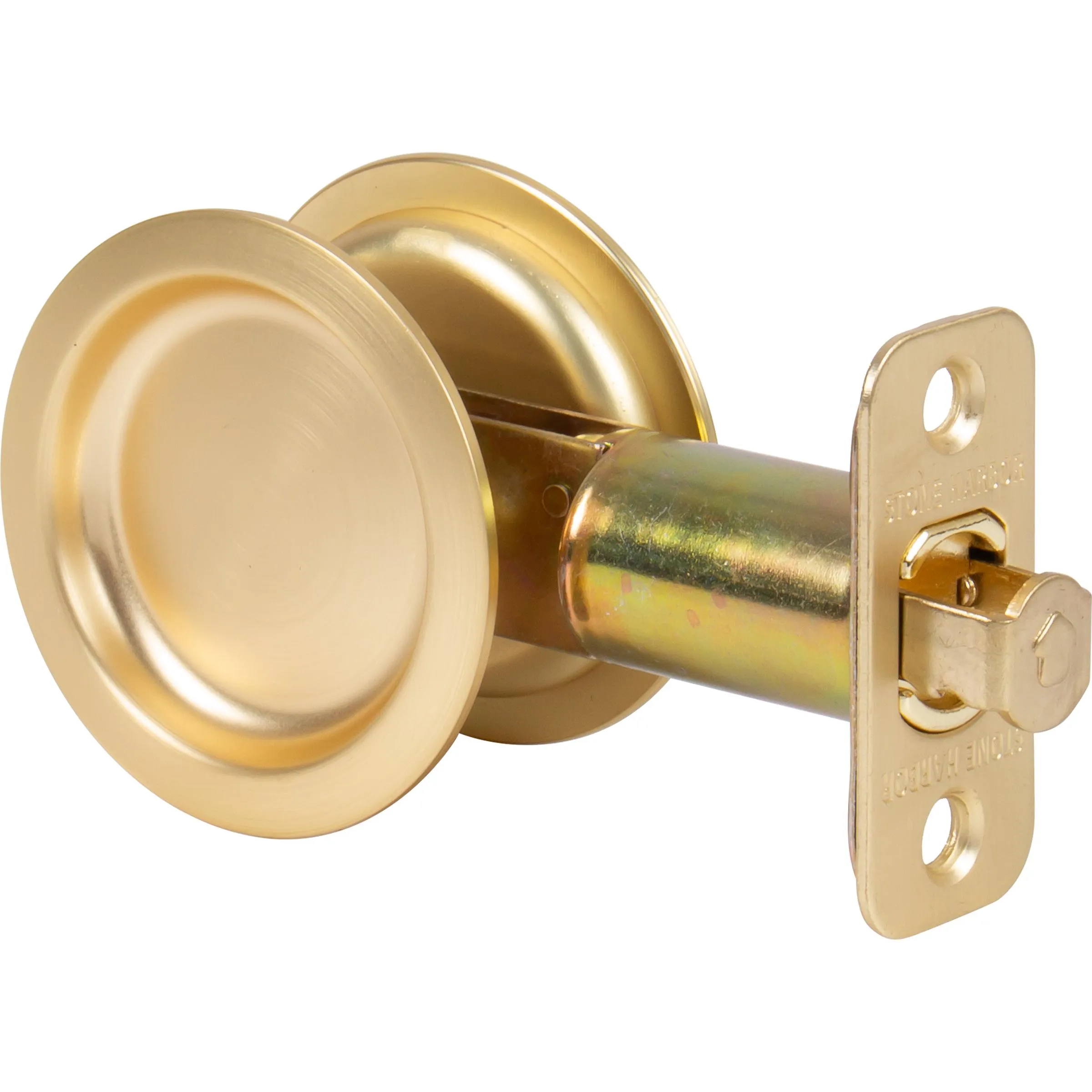 Round Pocket Door Lock, Passage/Hall/Closet