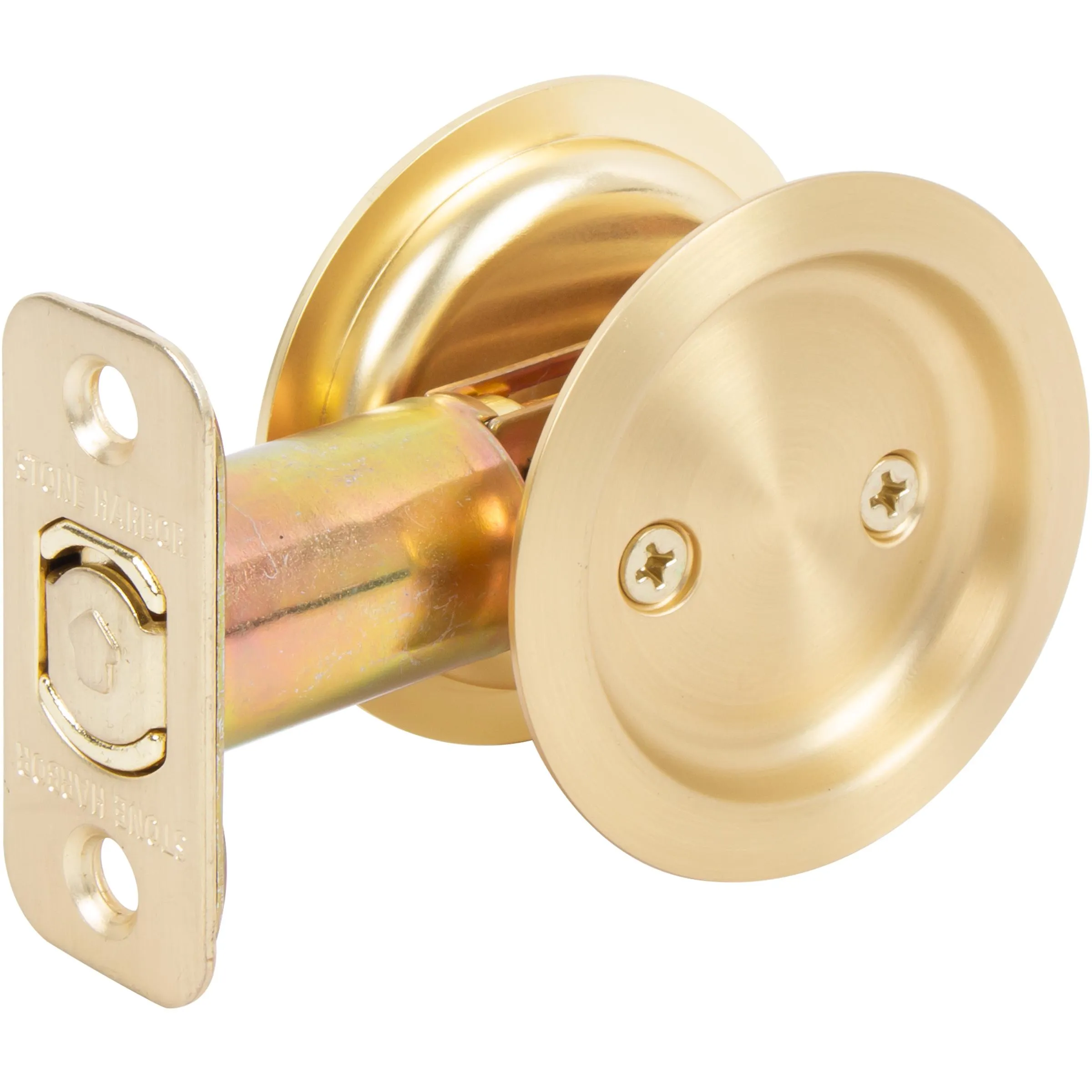 Round Pocket Door Lock, Passage/Hall/Closet