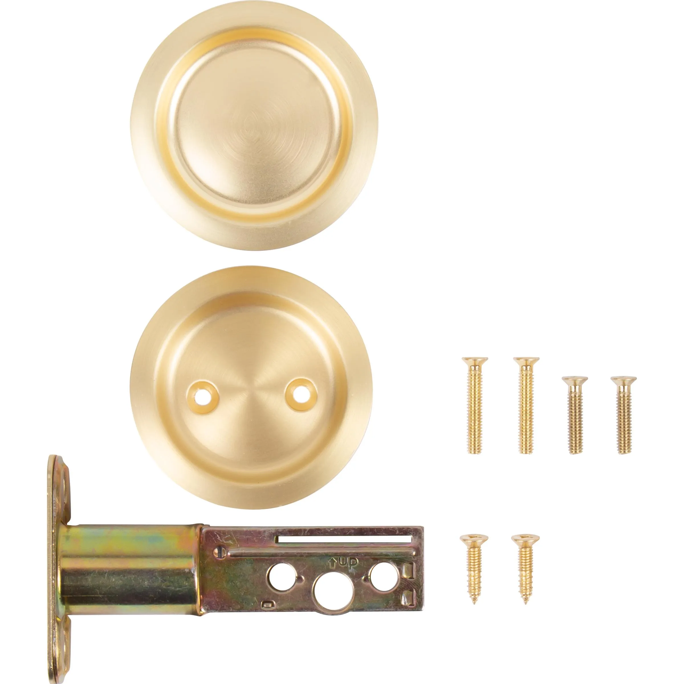 Round Pocket Door Lock, Passage/Hall/Closet