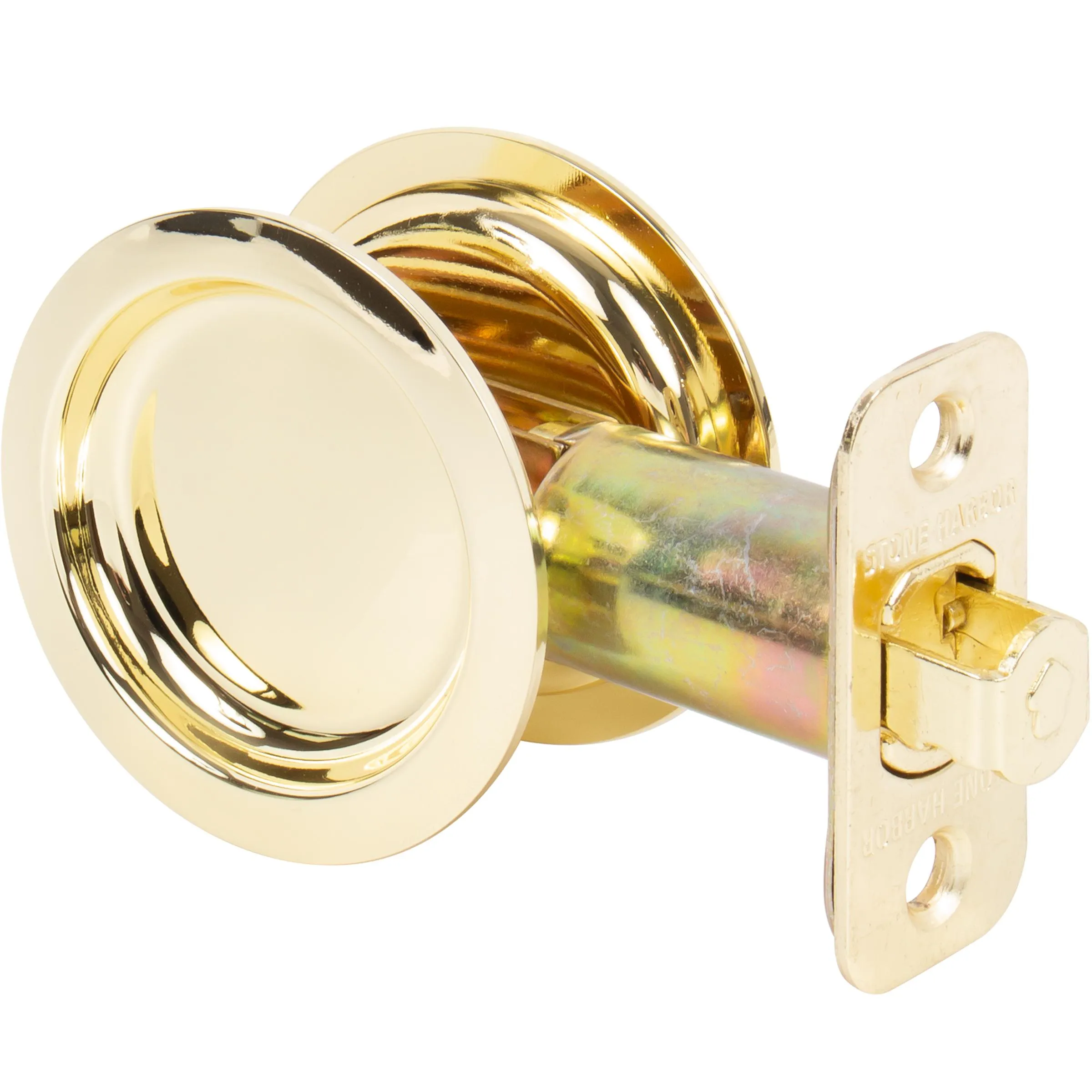 Round Pocket Door Lock, Passage/Hall/Closet