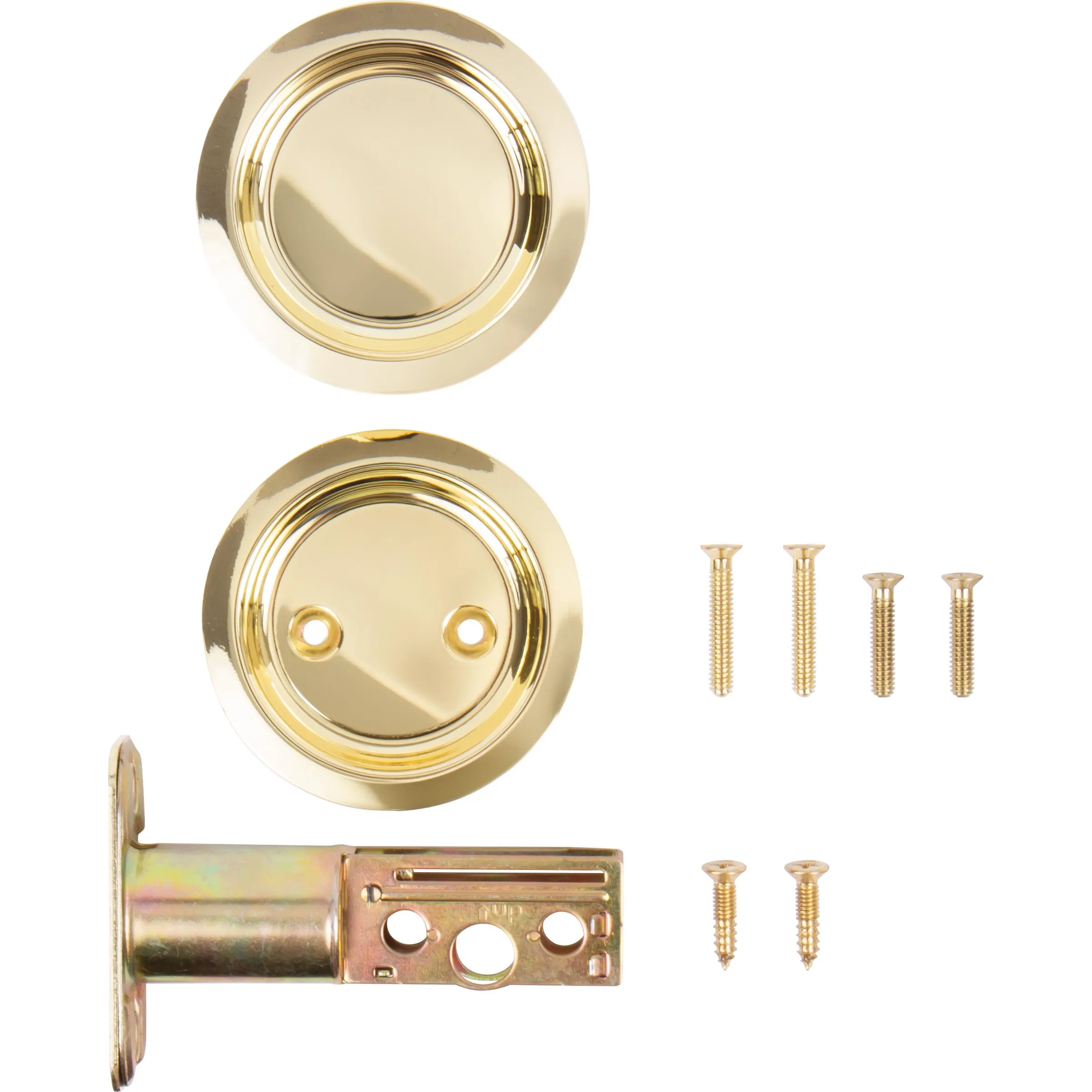 Round Pocket Door Lock, Passage/Hall/Closet