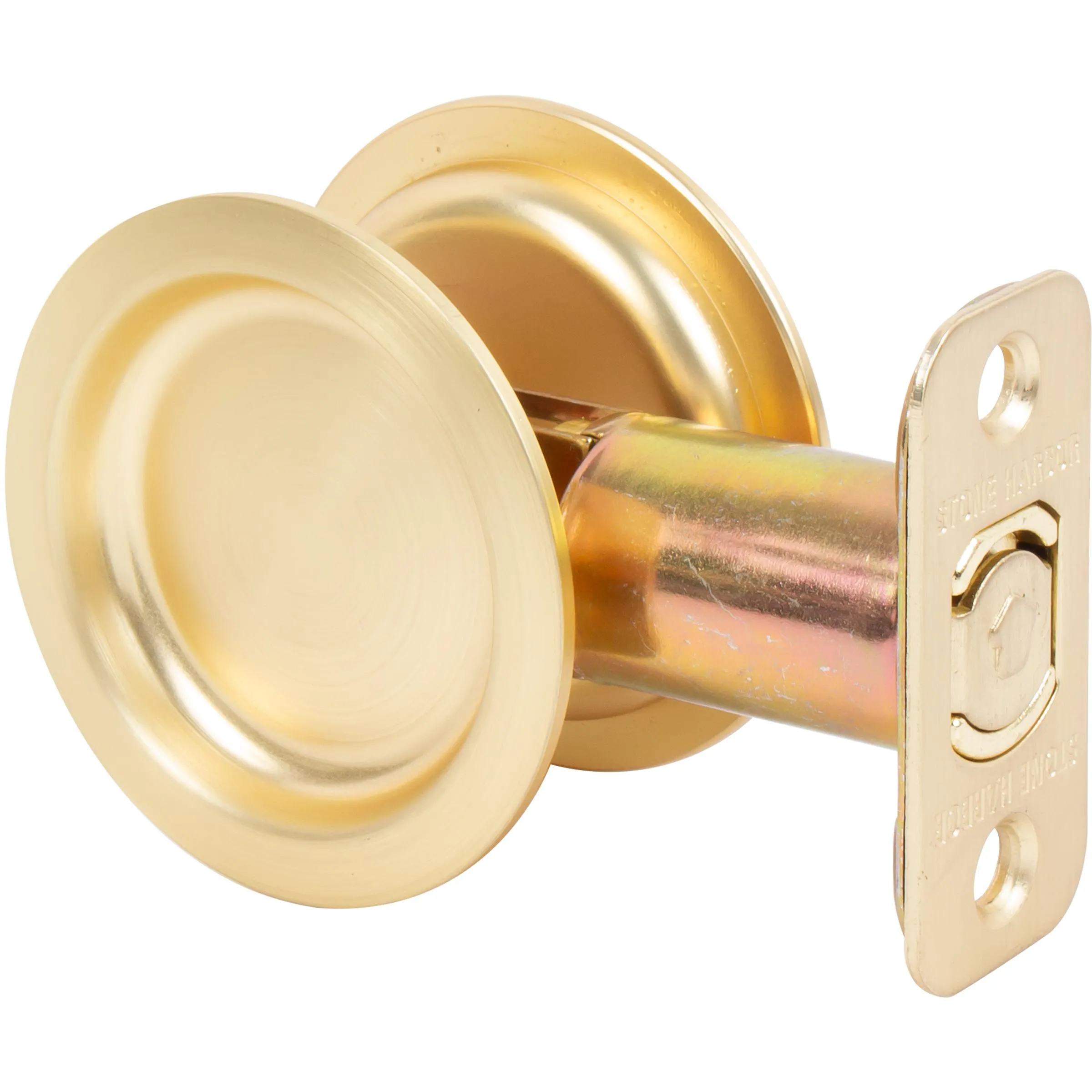 Round Pocket Door Lock, Passage/Hall/Closet