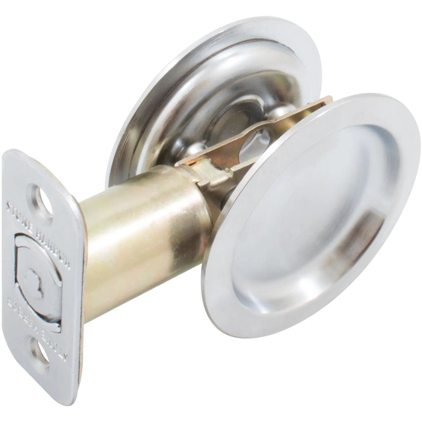 Round Pocket Door Lock, Passage/Hall/Closet