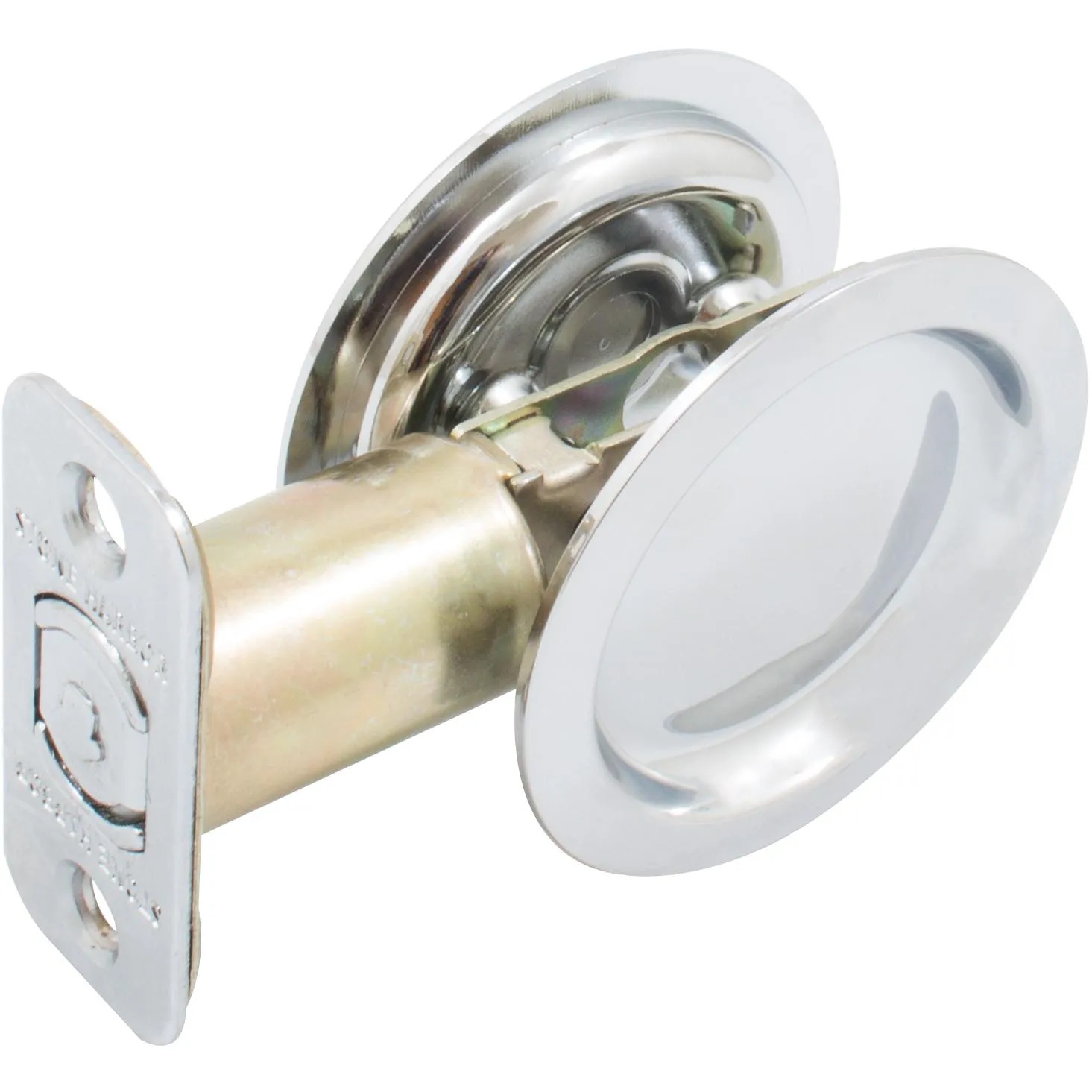 Round Pocket Door Lock, Passage/Hall/Closet