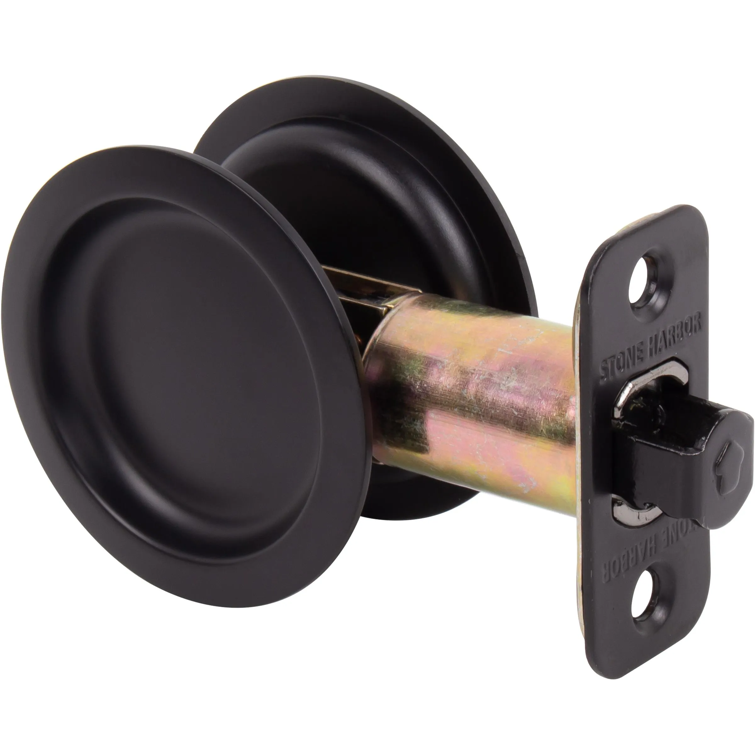 Round Pocket Door Lock, Passage/Hall/Closet