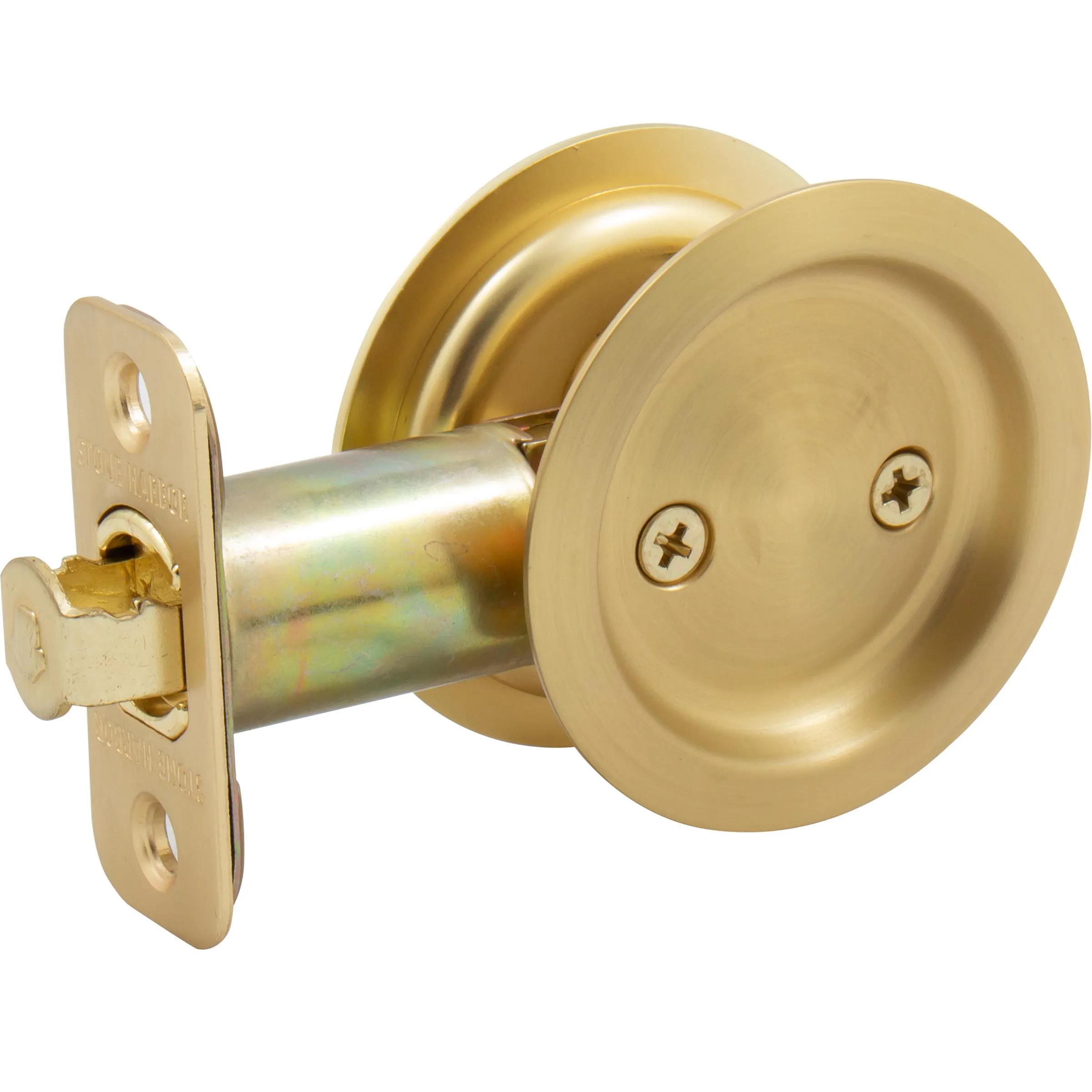 Round Pocket Door Lock, Passage/Hall/Closet