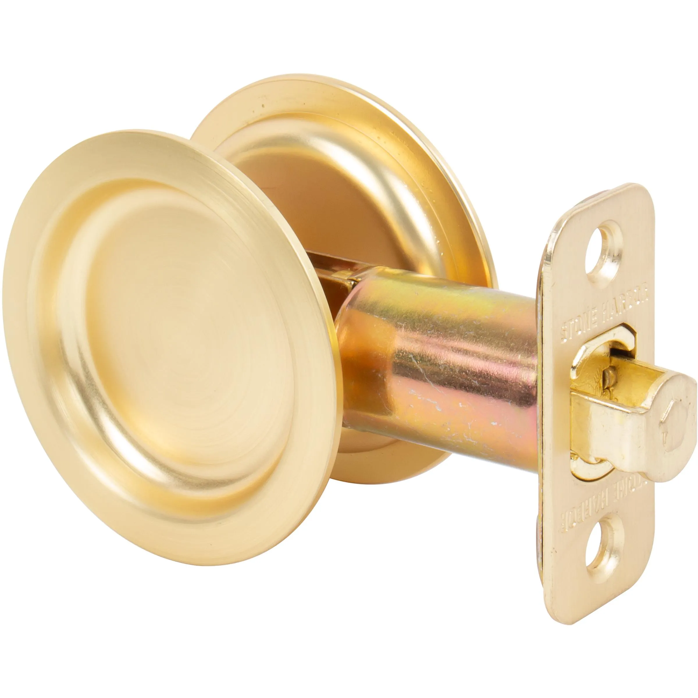 Round Pocket Door Lock, Passage/Hall/Closet