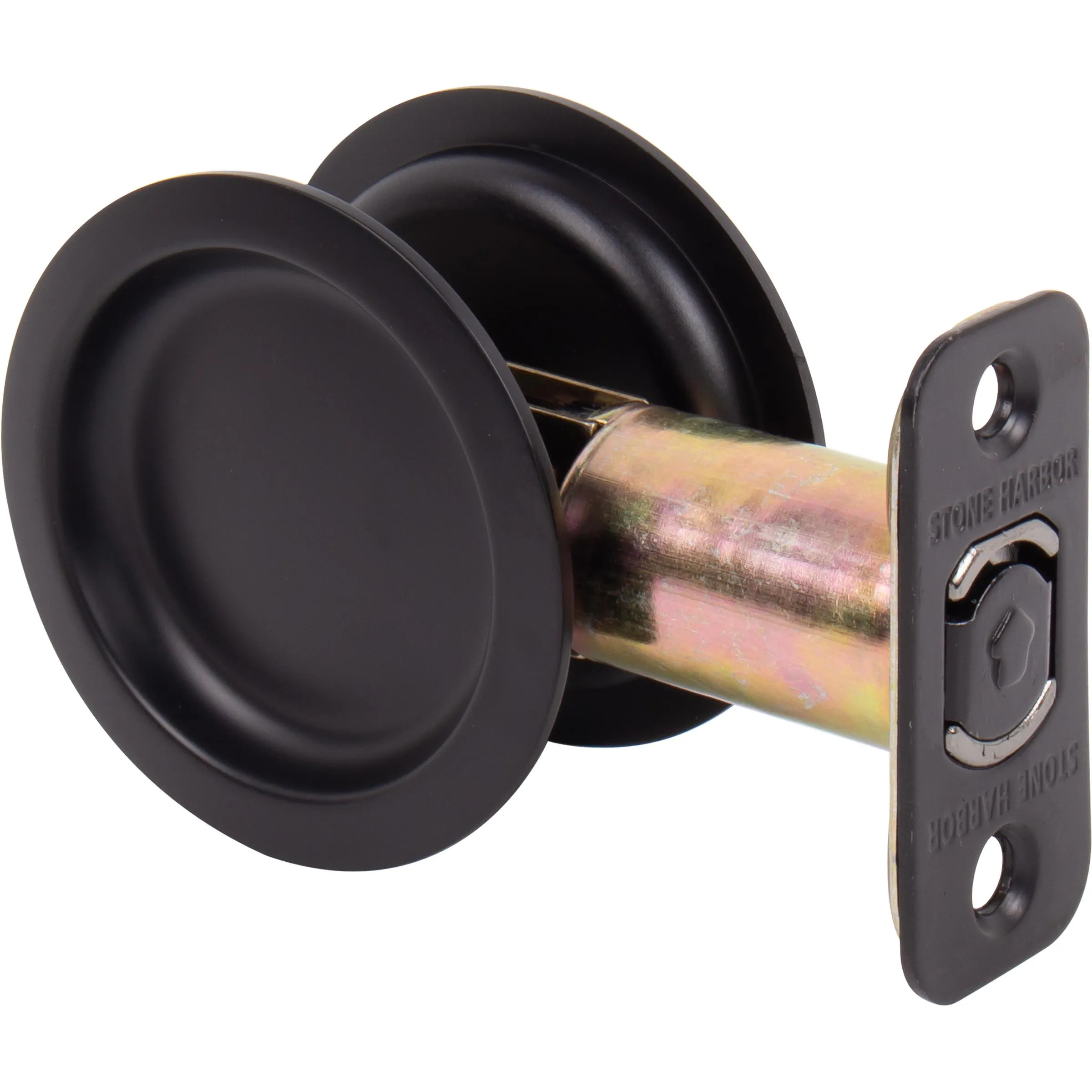 Round Pocket Door Lock, Passage/Hall/Closet