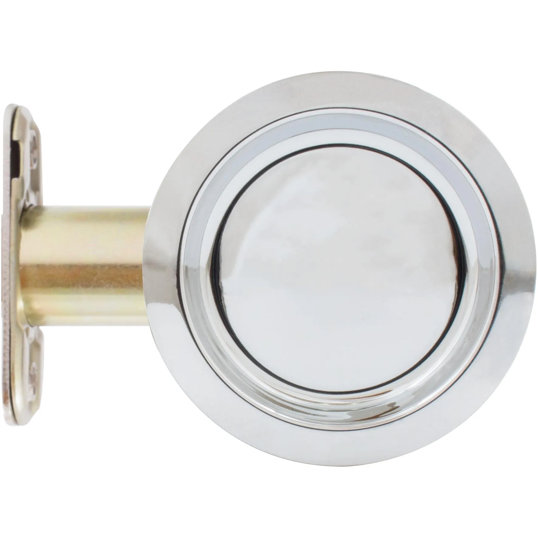 Round Pocket Door Lock, Passage/Hall/Closet