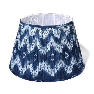 Samarkand Indigo Ajmer Blue Empire Lampshade - 50cm